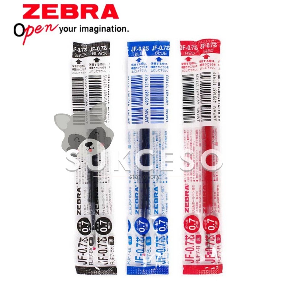 

Zebra Sarasa Refill Pulpen JF-0.7 Black & Blue