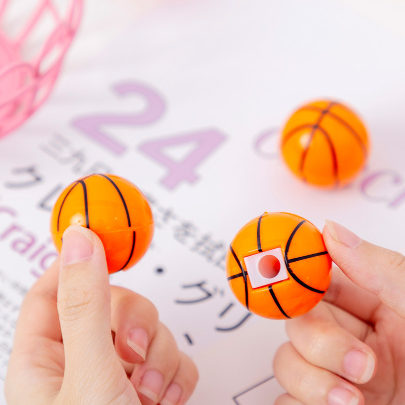 

1 Piece Lytwtw's Lovely Cute Kawaii Candy Color Basketball Sharpeners Stationery School Office Supplies Kid Gift Sharpener