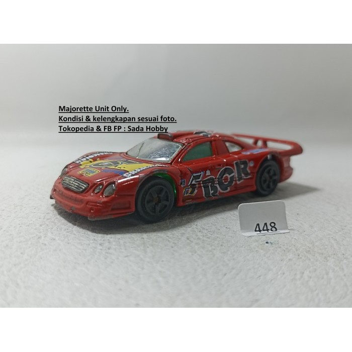 Diecast Majorette Mercedes-Benz CLK GTR Merah Unit Only