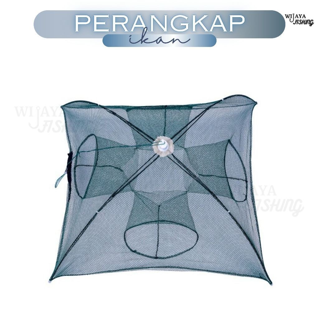 WF Perangkap Ikan Payung Berlubang Ikan Kecil Masuk Sendiri Jaring Multi Hole Jala Jebakan Udang Kep