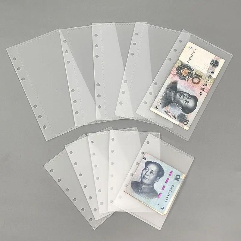 

A6 Binder Notebook Accessories Removable Notebook Book Core 6-hole Cash Budget PP Bag Office Stationery