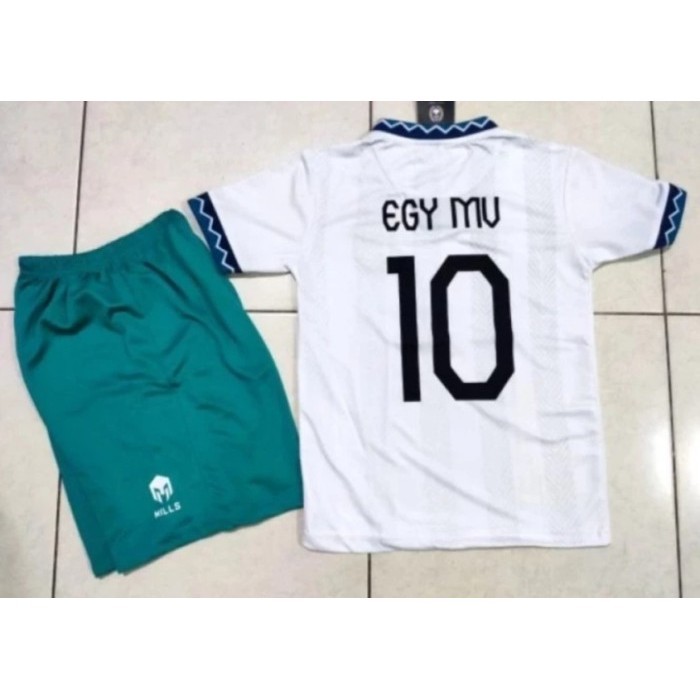 JERSEY BAJU BOLA TIMNAS INDONESIA MILLS AWAY KIDS ANAK 2024 + NAMESET
