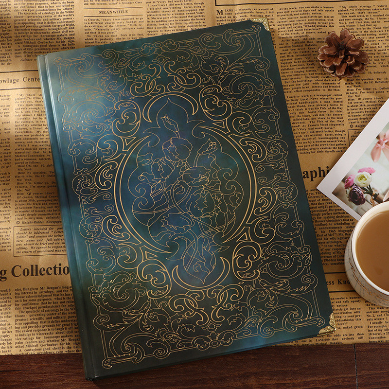 

European Style Retro Notebook Exquisite Travel Notebook Diary Weekly Daily Planner Exquisite Edging School Supply Surprise Gift
