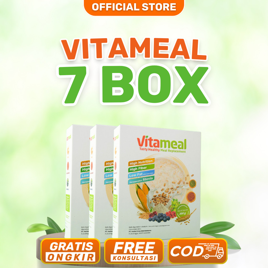 

7 Box Vitameal Efektif Mengatasi Diabetes Menahun Superfood Lokal Obat Vitamil Serat Asli Pencernaan Multigrain Dewasa Atasi Gula Darah Tinggi