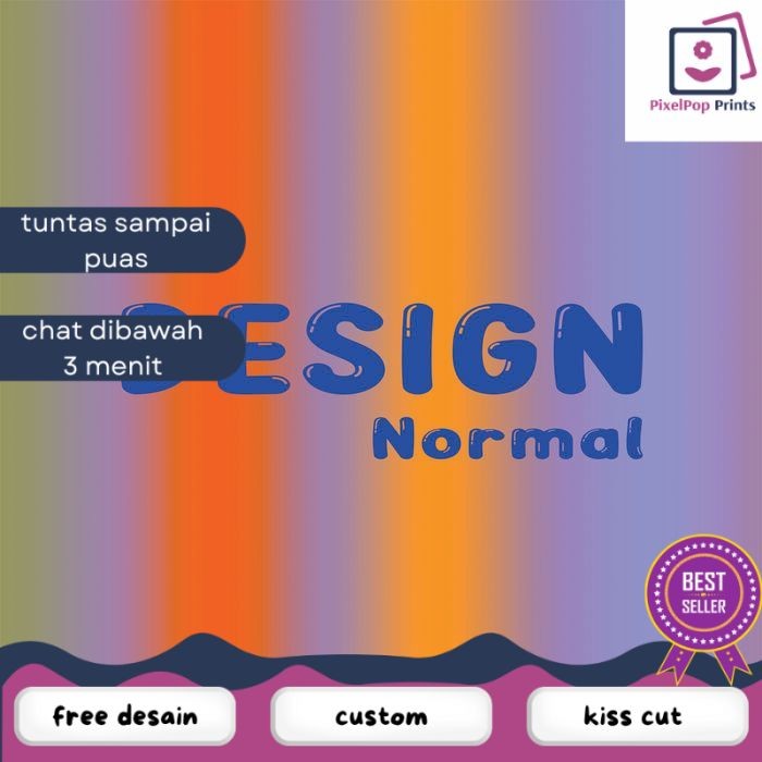 Opikapip  Print Jasa Desain Sticker Logo Stiker Kemasan Makanan Botol Minuman 2X REVISI