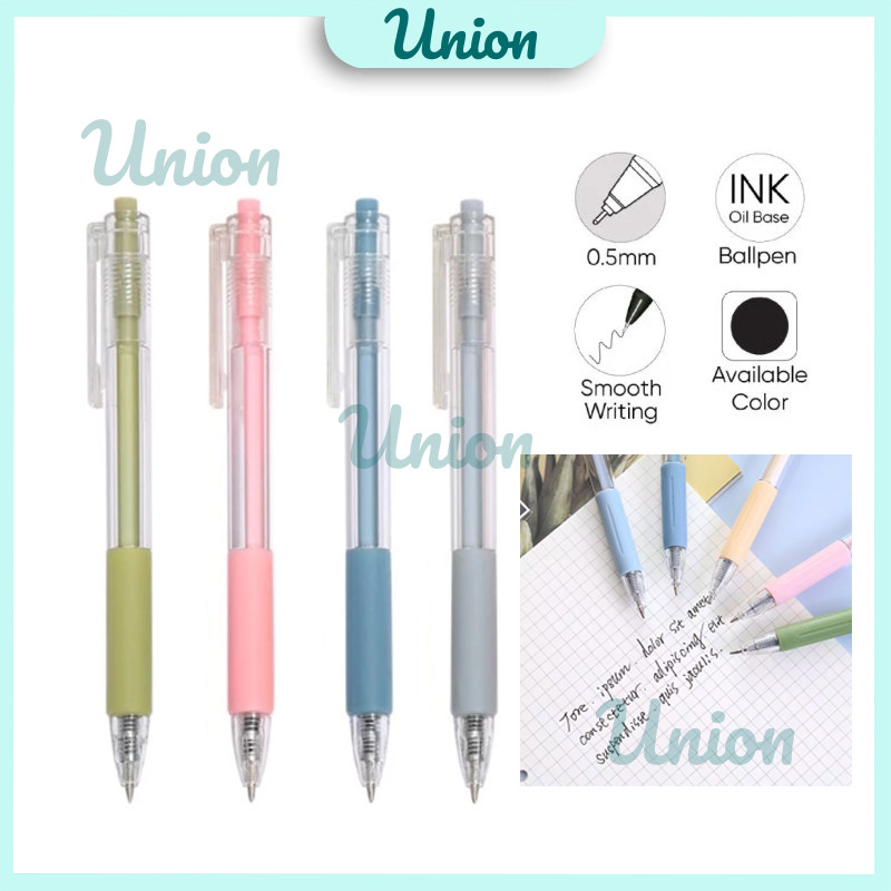 

Pena Gel Hitam Polos / Pena Hitam Gel 0.5 mm Transparan Alat Tulis