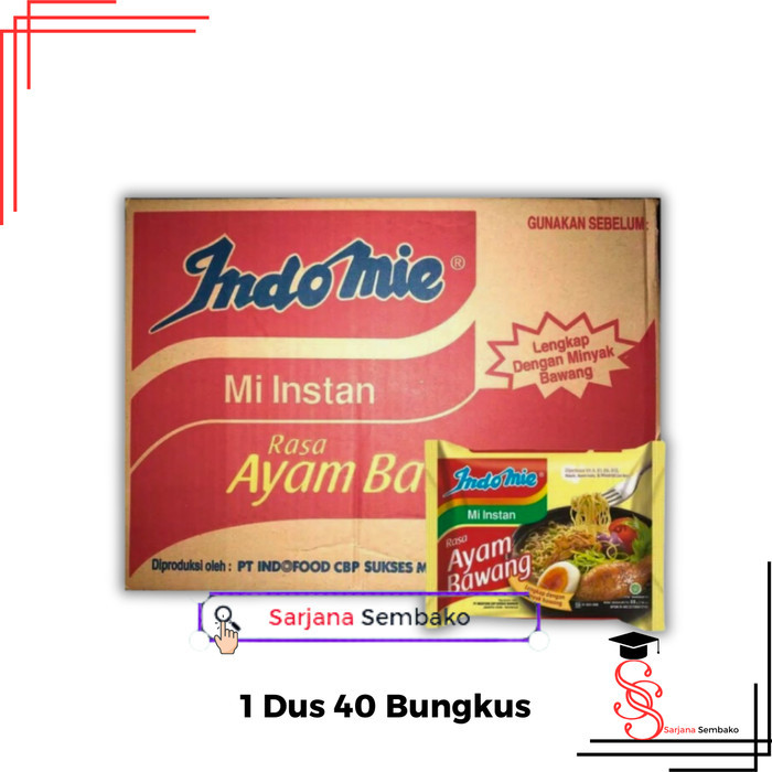 

Indomie Ayam Bawang - 1 Dus 40 Pcs