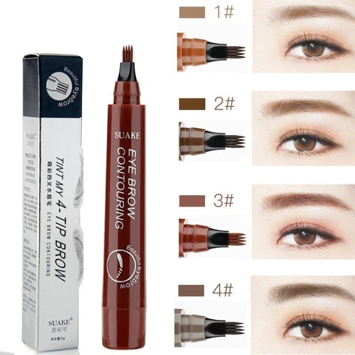 Korean Waterproof Sweatproof 4-Tip Micro-Fork Tip Liquid Eyebrow Pencil ORIGINAL | MC