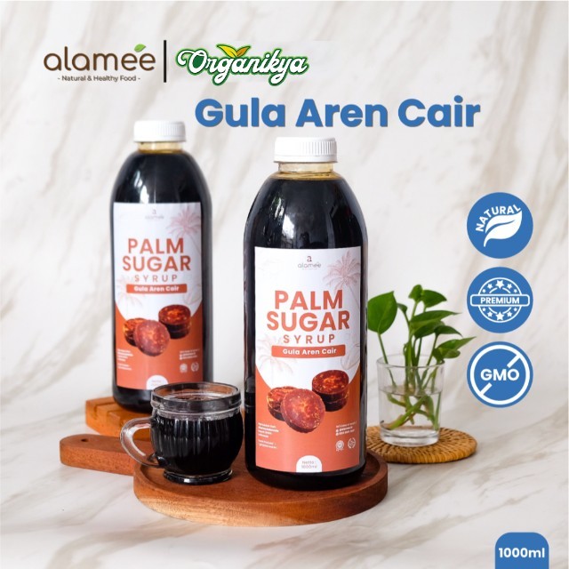 

ALAMEE Gula Aren Cair Syrup Palm Sugar Cair Organic Organik Pure Murni Barista Brown Sirup Natural organikya