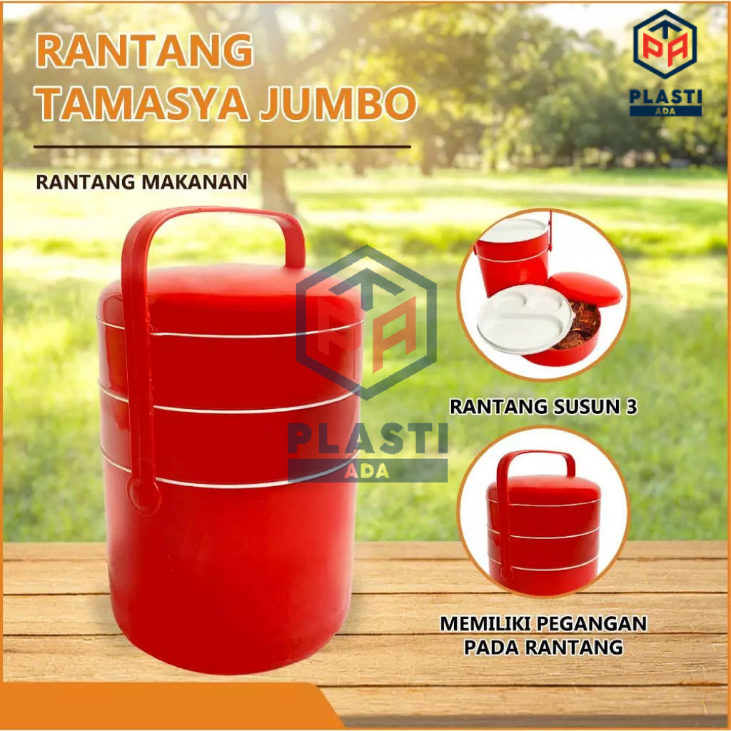 RANTANG TAMASYA JUMBO - Rantang Susun Plastik / Tempat Bekal Makan