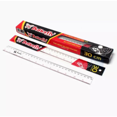 

Ruler Penggaris Butterfly 30 cm - Penggaris Plastik 30 cm Butterfly