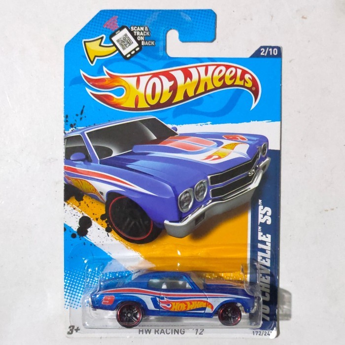 SR99 HW Hot Wheels 1970 70 Chevelle SS biru HW Racing 2012