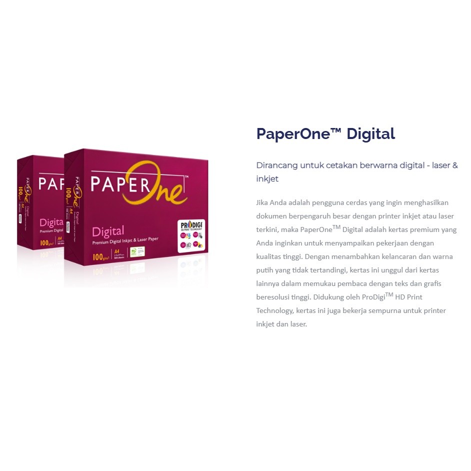 

Paper One Kertas A4 100gr