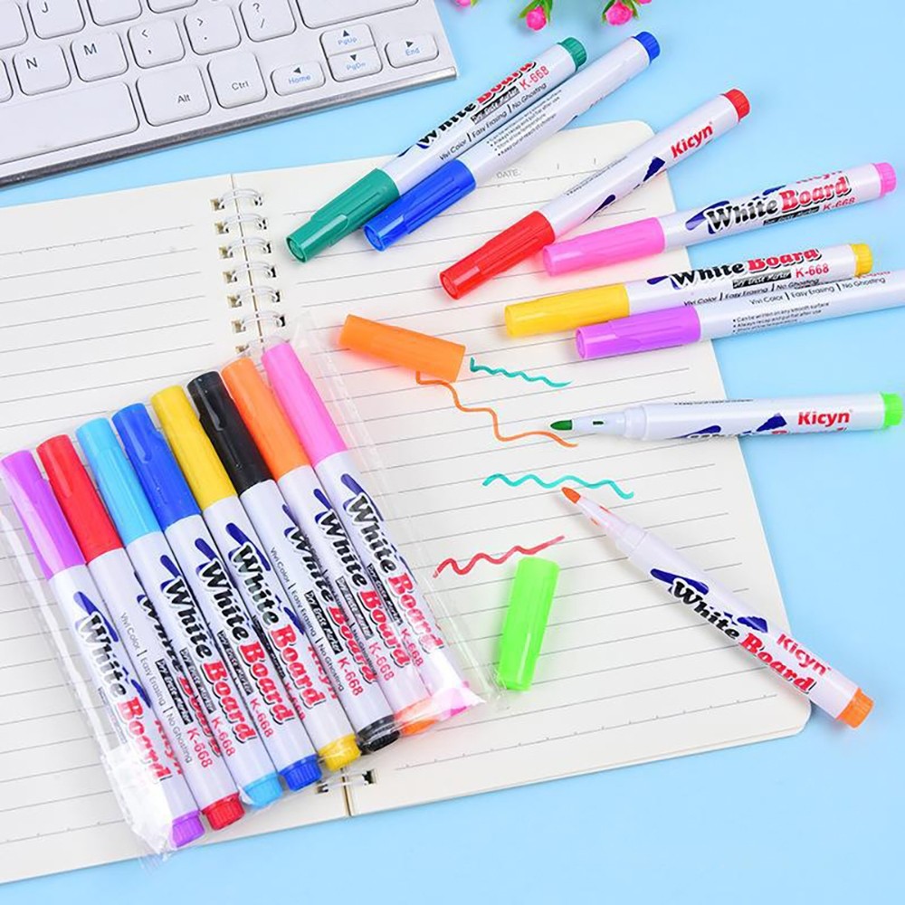 

Colored Floating Marker Pen Paint Can Float on Water Surface Creative Whiteboard Pen Kids Students School Stationery