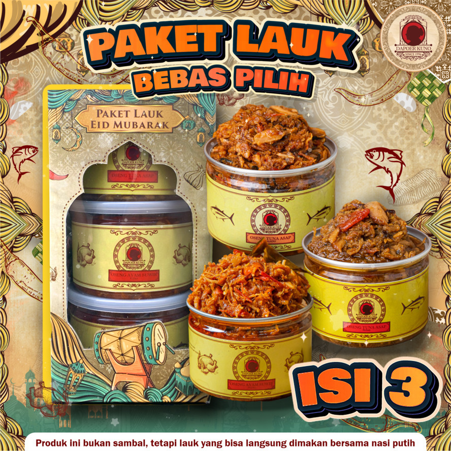 

Paket Lauk - Isi 3 Bebas Pilih DAPOER KUNO