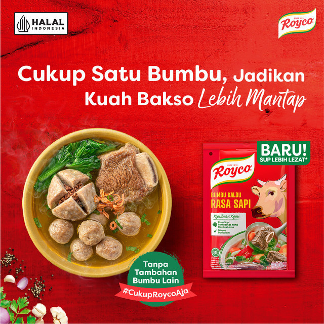 

RYCO Royco Bumbu Kaldu Penyedap Rasa Sapi 220 g