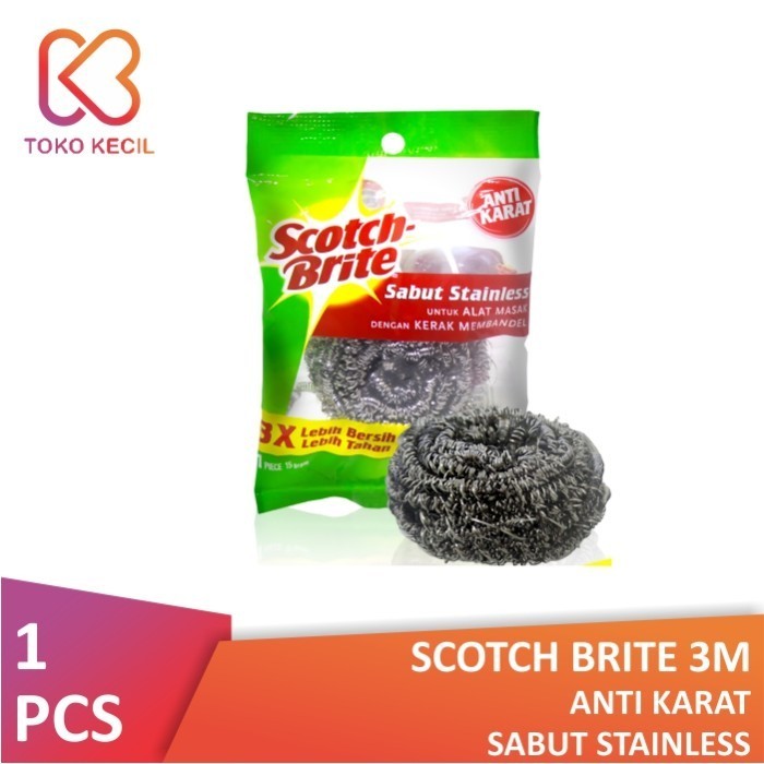 Scotch Brite 3M Sabut Stainless Anti Karat