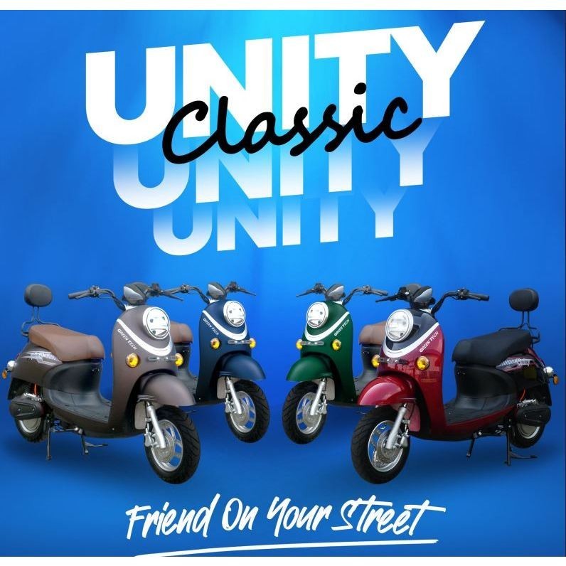 Motor Listrik Subsidi Greentech Unity Classic - Free Accessories Menarik