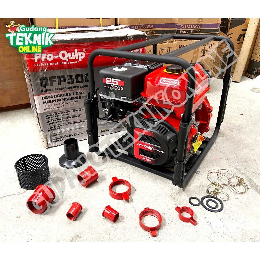 Mesin Pompa Air Pemadam 3" PROQUIP QFP300 / Waterpump Alkon Irigrasi 3 Inch Pemadam Kebakaran Water 