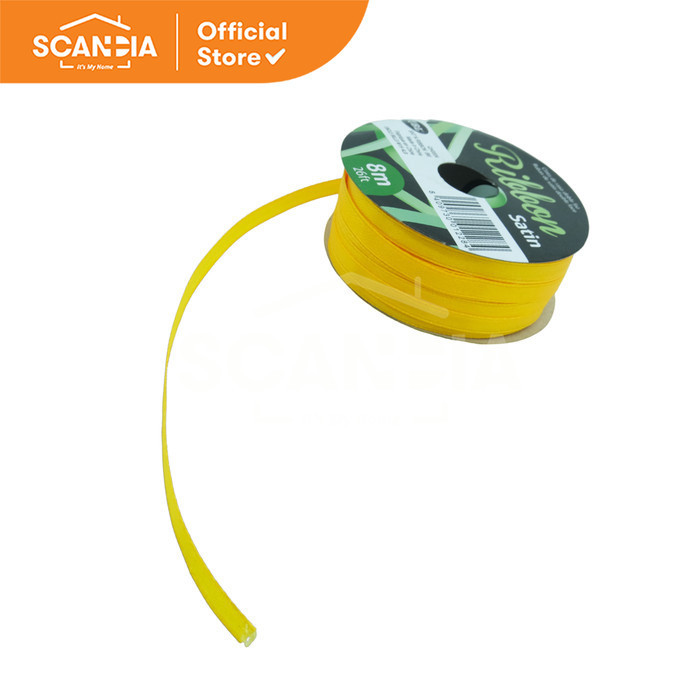 

SCANDIA Pita Kado Ribbon Satin 8 M x 6.6 Mm Yellow (QH0004)