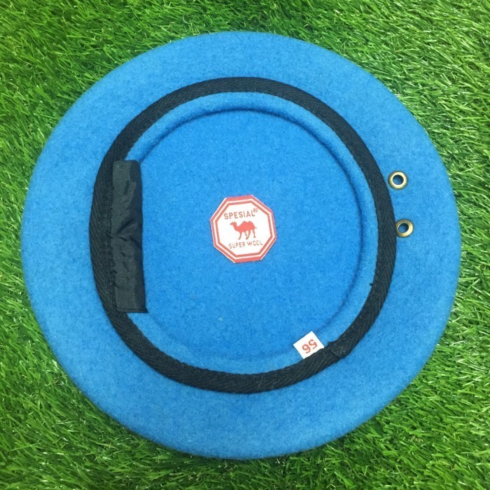 promo ✨ -Baret provos polri camel/baret provos polisi camel - Biru Muda, 57