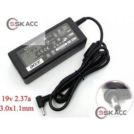 ADAPTOR CHARGER ACER 19V 2.37A ORIGINAL - ACER ASPIRE 19 V 2.37 A GROSIR-KOMPUTER
