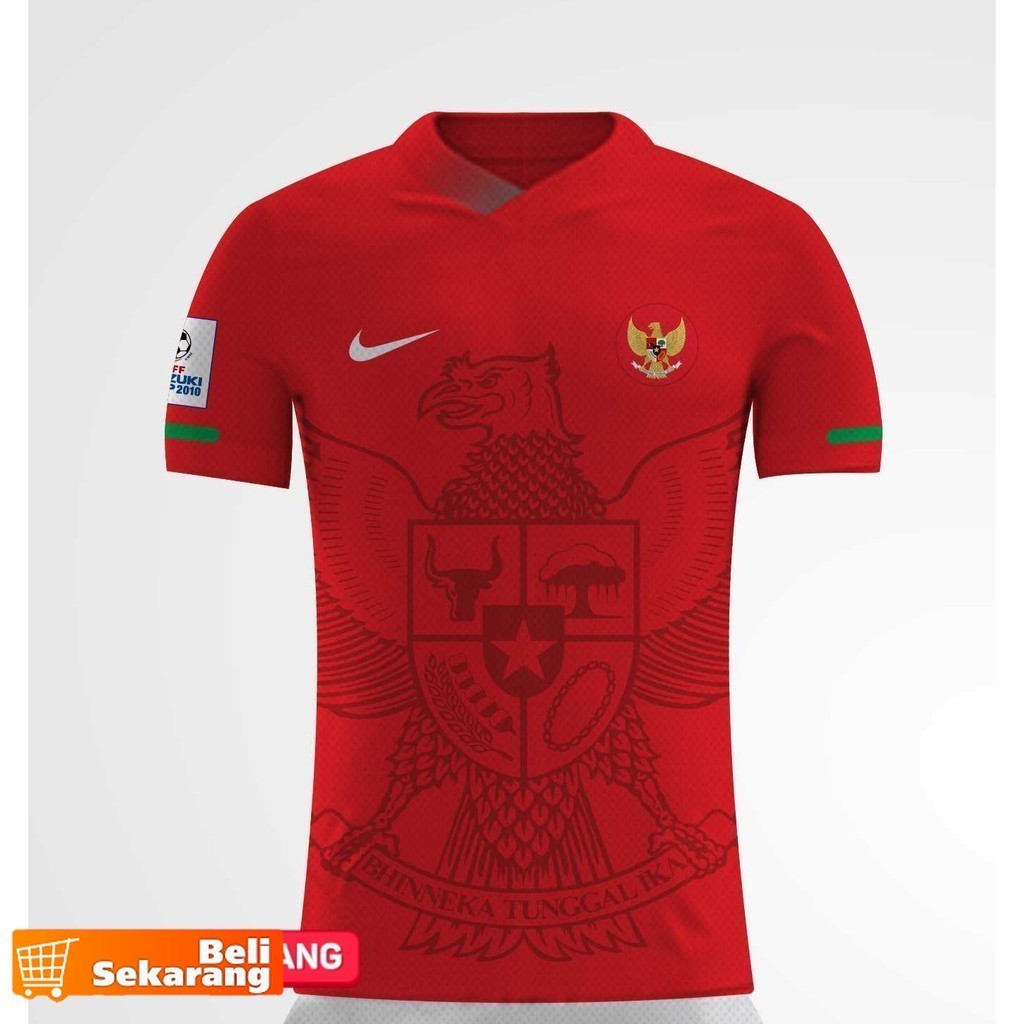 Jersey Timnas Indonesia Home AFF 2010 Free Nameset Full Printing