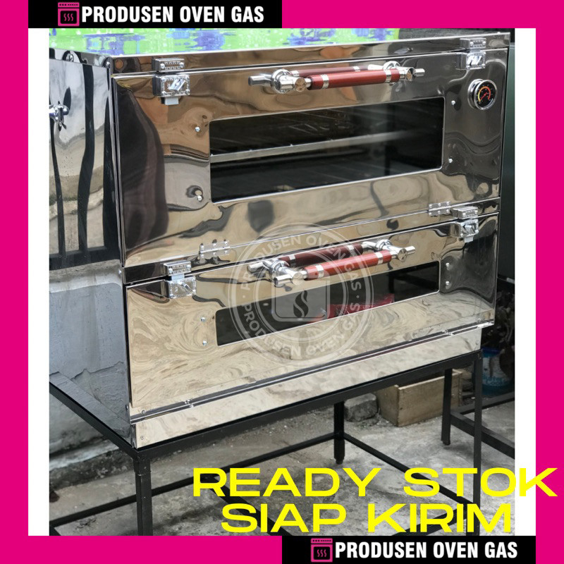 OVEN GAS STAINLESS UK 90x55x70 CM ANTI KARAT