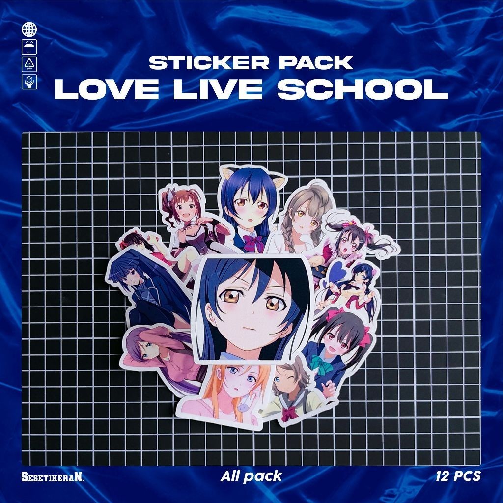 

COD✨ Sesetikeran Pack Anime Love Live School Idol Project Lucu Sticker Cute Keren Untuk Koper Laptop Skateboard