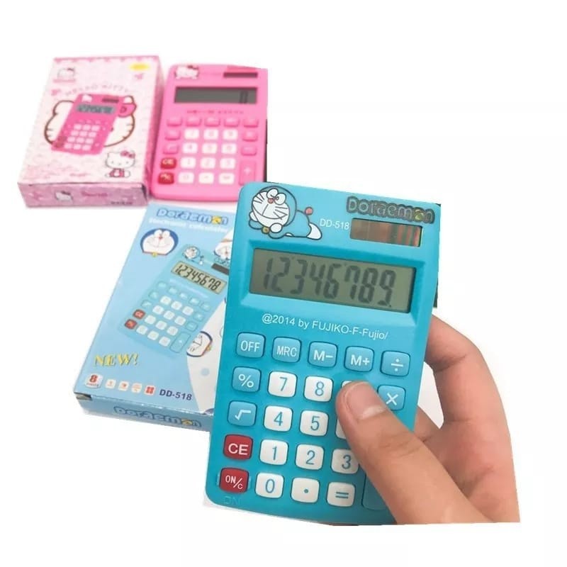

KALKULATOR MINI KARAKTER KOTAK / KALKULATOR DORAEMON / Calculator Kalkulator Mini 11 Digits Check CorrecT
