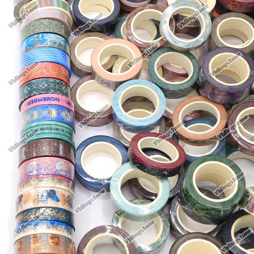 

8/16/24 Roll Random Mix Washi Tape Sets Flower Leaf Sky Masking Tape Wholesale Scrapbooking Stationery 15MM*10M Top Quality