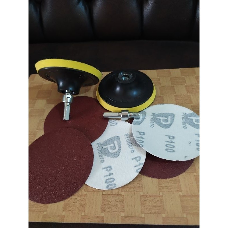 Tatakan Poles - Amplas - Konektor Adapter Bor dan Amplas Bulat