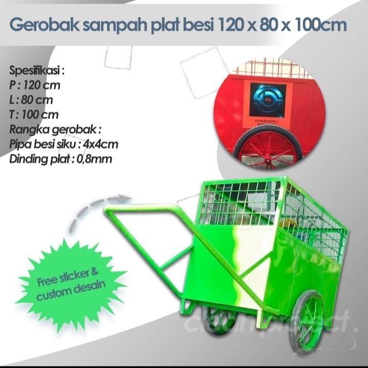 Gerobak Sampah - Grobak Sampah - pengangkut sampah
