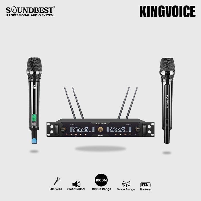 SOUNDBEST MICROPHONE WIRELESS KINGVOICE