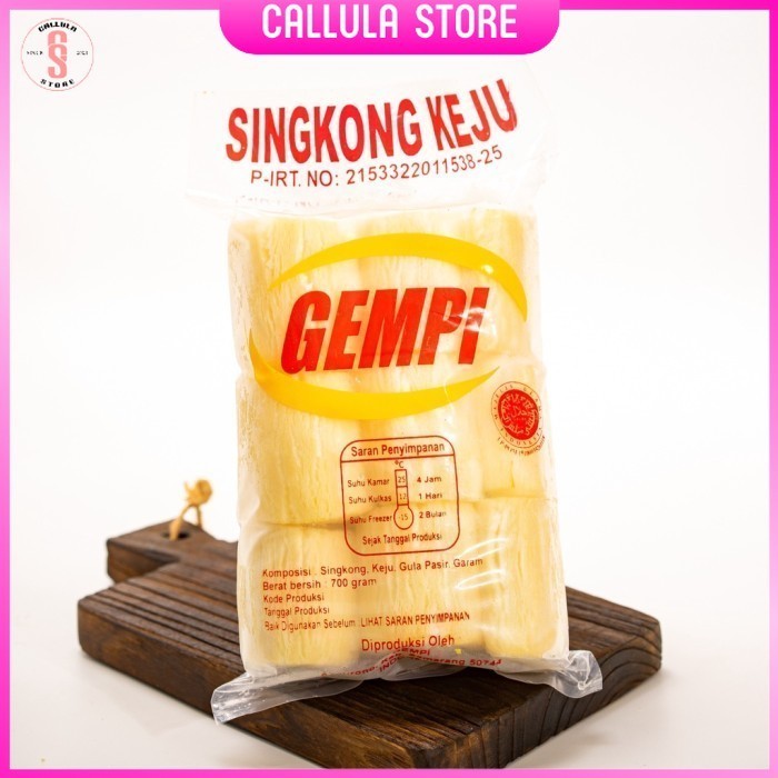 

Singkong Keju Merk Gempi Frozen Siap Goreng Sinju CL01