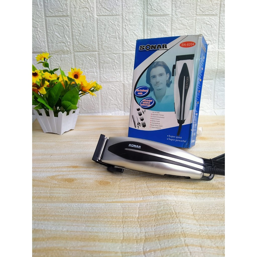 Alat Mesin Cukur Rambut Sonar Sn 6204 Hair Cliper Pangkas Murah kliper Listrik Original