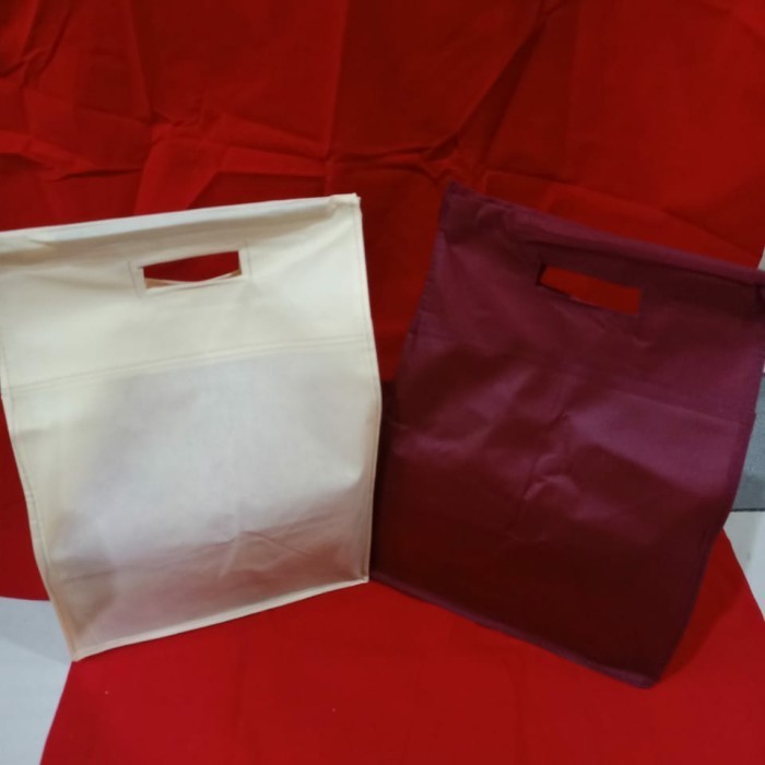 

tas spunbond bahan tebal buat nasi box 25 model bambu isi 12 pcs