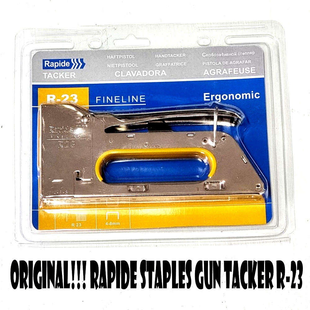 

BISA COD!! ORIGINAL!!! Staples Gun Tacker Rapide R23/Staple Tembak Hekter Tembak Stapler Jok Motor Gun Tacker