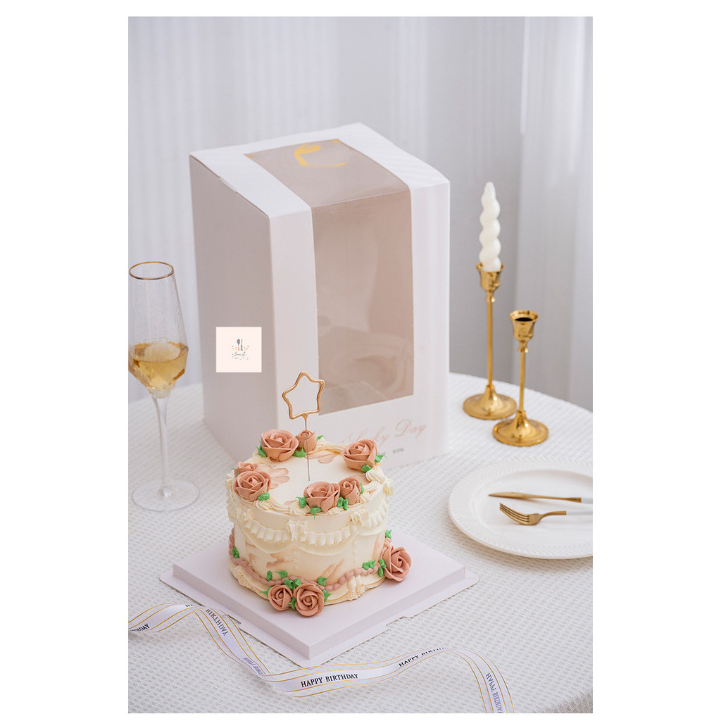 

YBS_ Box Cake Putih size 21,5 cm | Box Tempat Kue | 6 inch Cake Box | Box Kue Ulang Tahun Tinggi