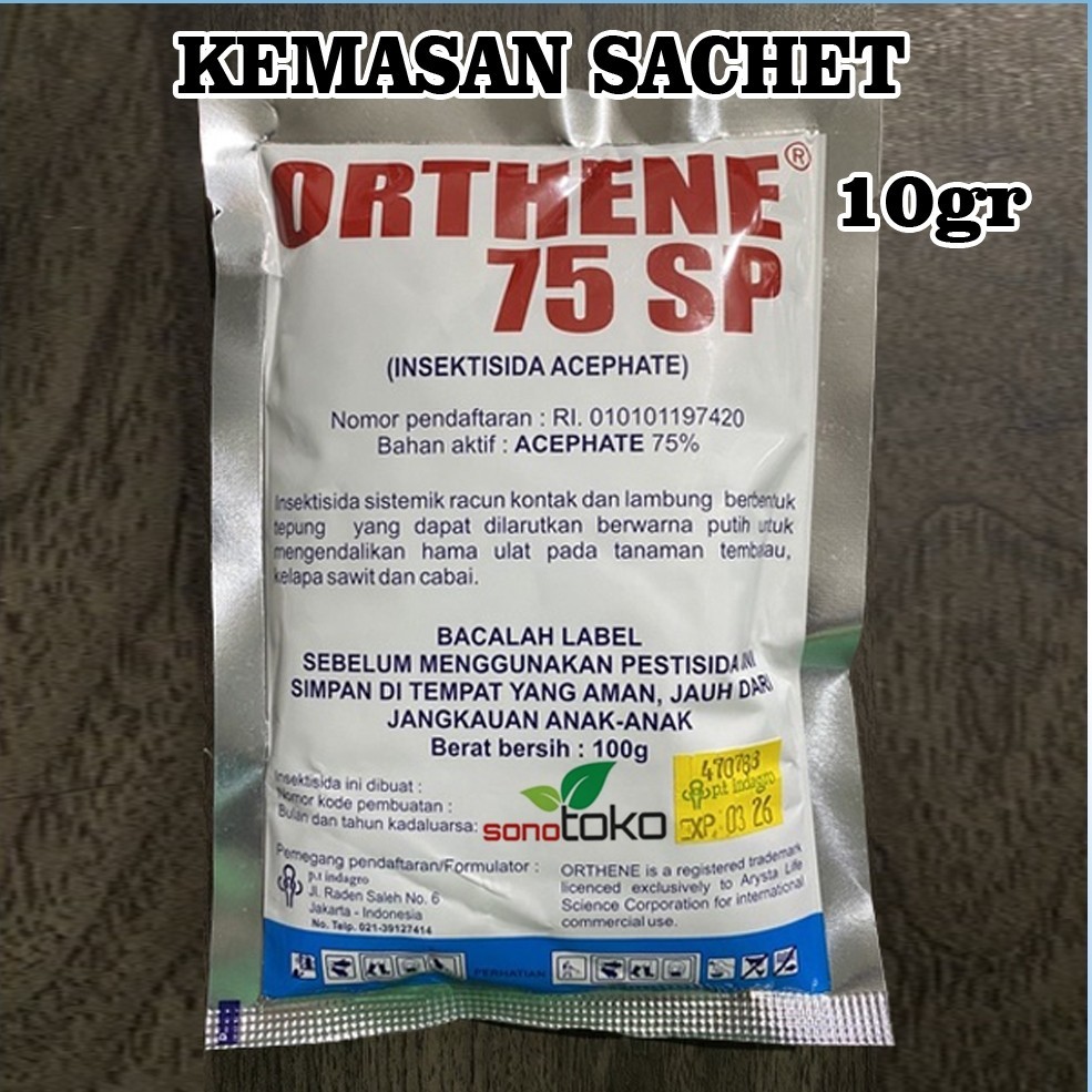 Orthene 75sp Kemasan 10gr