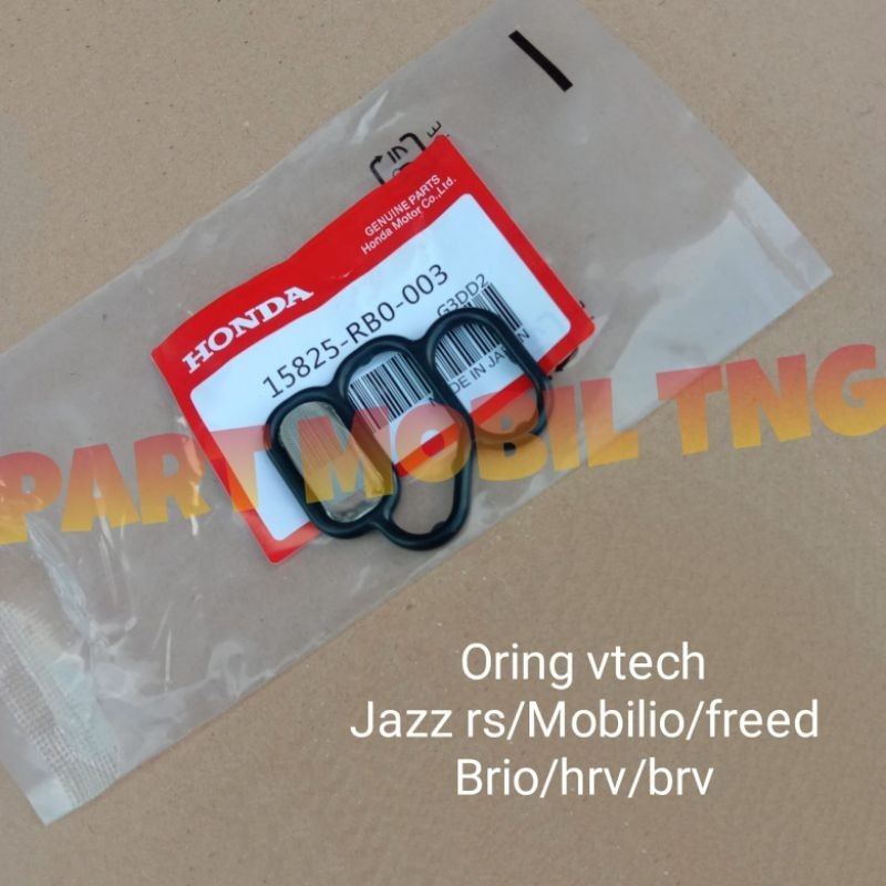 Oring Seal Karet VVTI Honda Jazz RS Mobilio Freed Brio BRV 15825-RB0-003