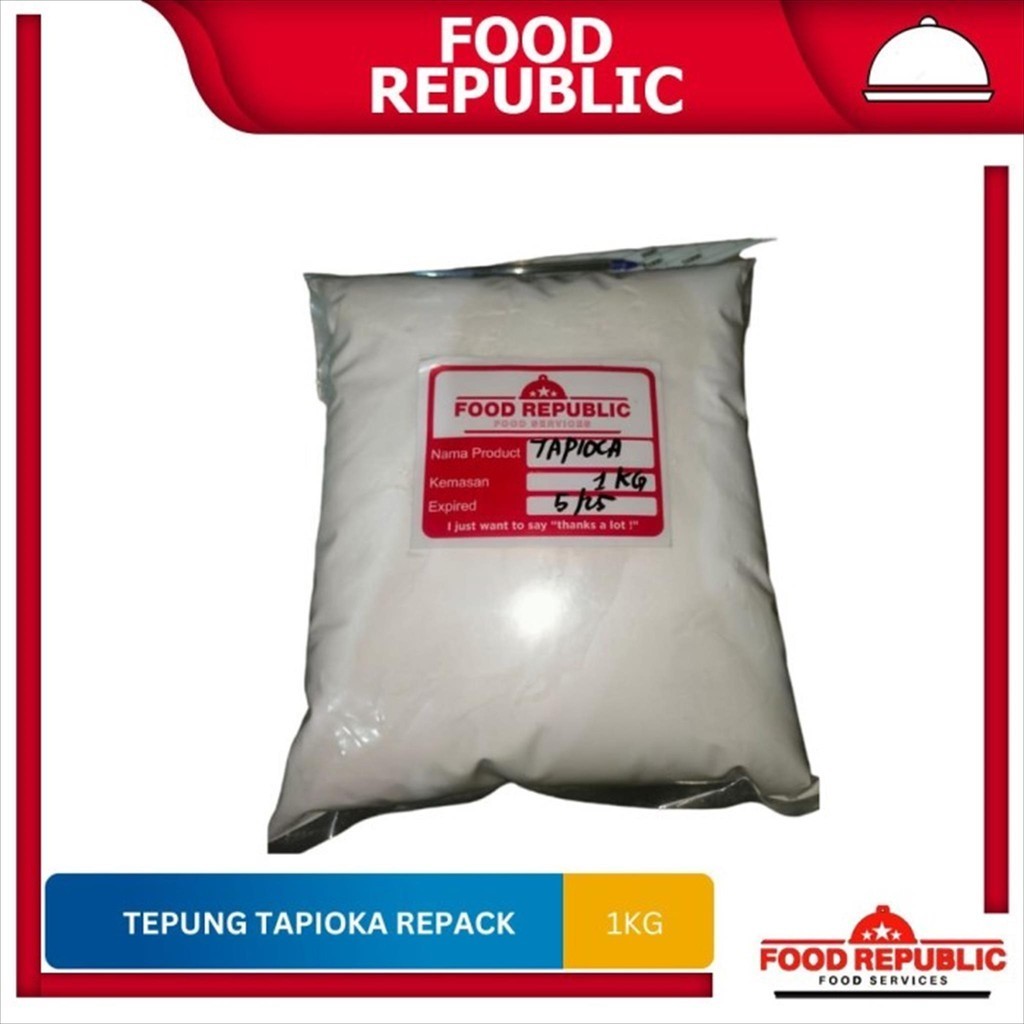 

Tepung Sagu Tapioka / Tepung Aci Repack 1kg Halal Flour Tapioka Kanji