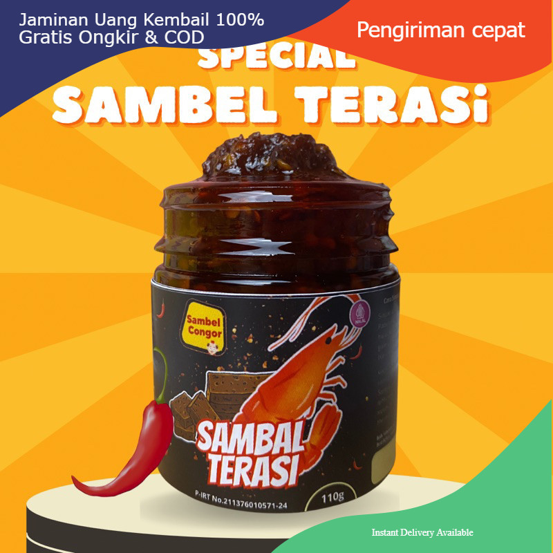 

Sambal Terasi by Sambel Congor (sambel terasi spesial sambel enak viral asli oelek) INSTAN TERMURAH