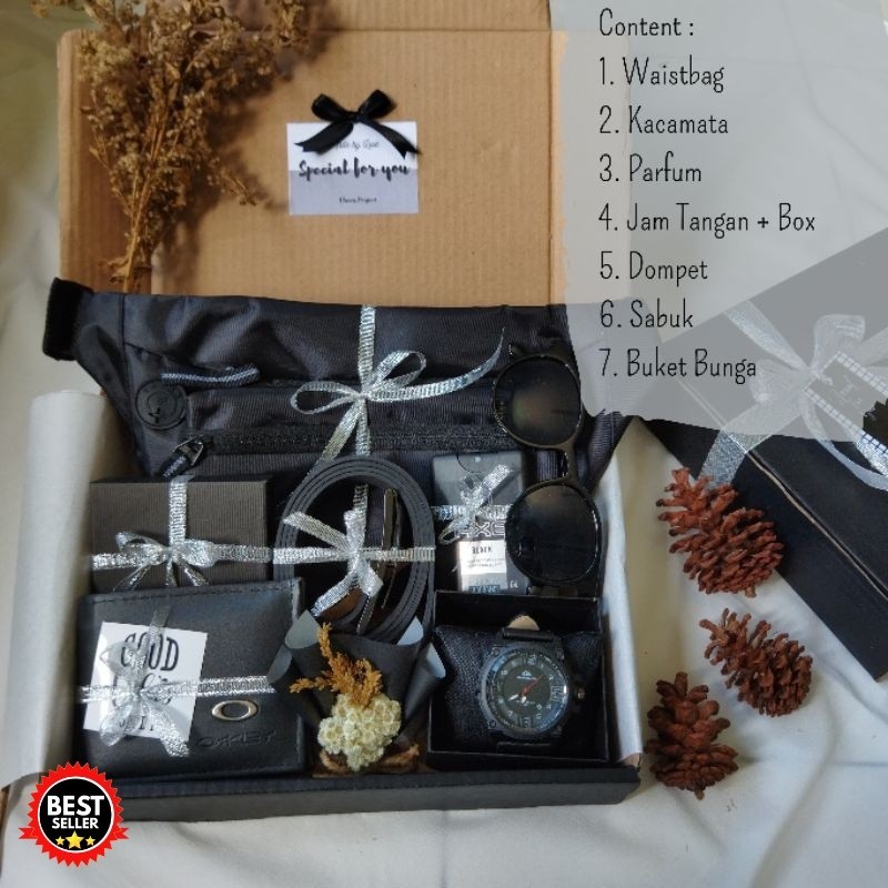 

HAMPERS COWOK MURAH | HAMPERS COWOK | GIFTBOX HADIAH ULANG TAHUN BLACK EDITION | KADO WISUDA COWOK| KADO ANNIVERSARY