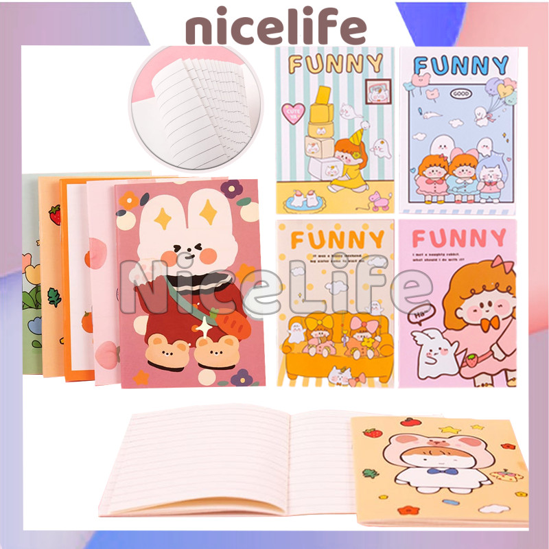 

Buku Tulis Mini / Buku Catatan A7 Jurnal Motif / Note Book Mini Cartoon / Buku Diary Aesthetic / Buku Catatan Mini