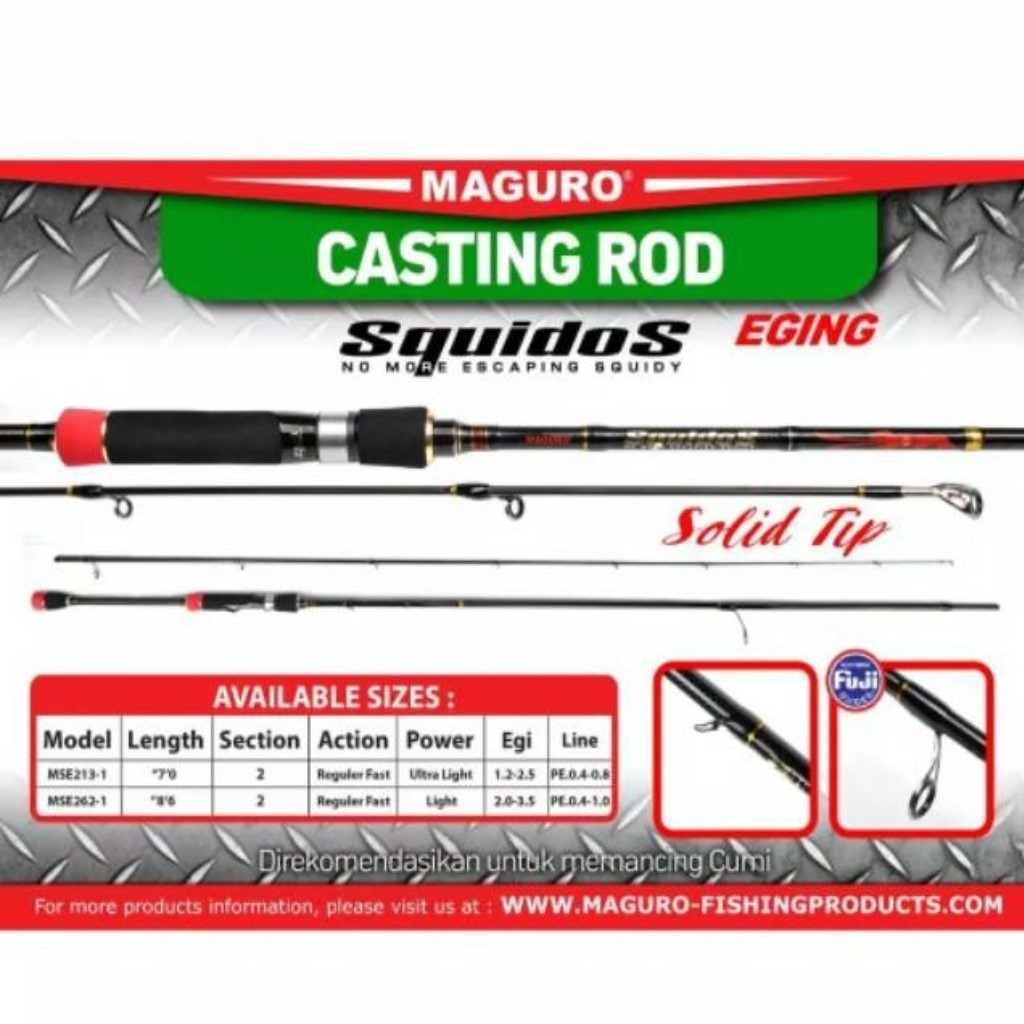 Joran Maguro Squidos Eging | Joran CUMI | Solid Tip