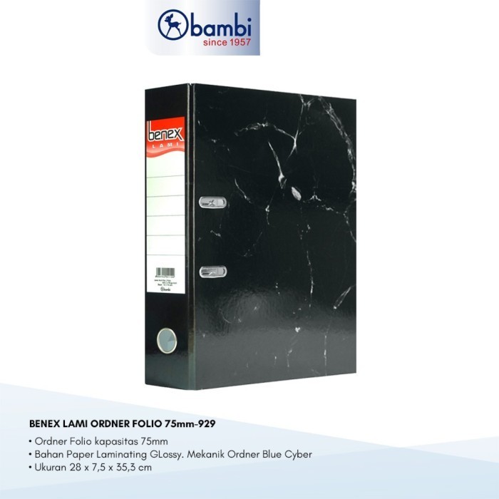 

Ordner F4 Folio Benex Lami 929-10 Jumbo Size 75 mm Lever Arch File