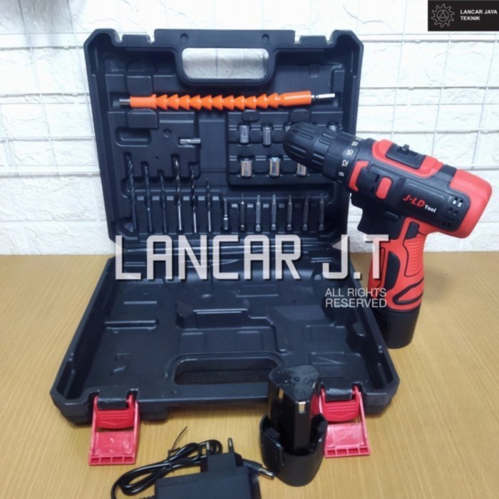 BOR BATERAI 12V SET JLD 2 BATERAI CORDLESS DRILL DRIVER BOR TEMBOK