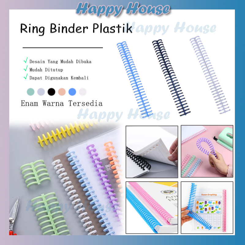 

Binder Binding Strip / Plastic Binder / Ring Plastik / Ring Binder Kertas