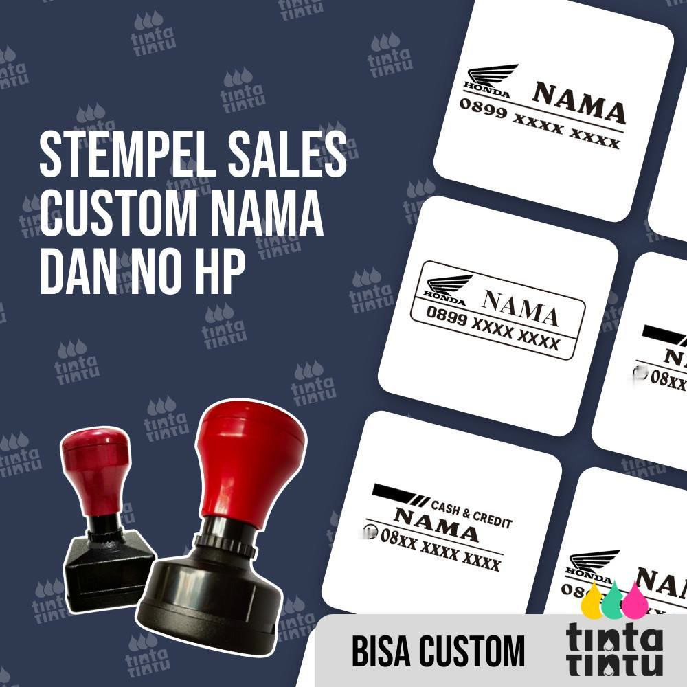 

Stempel Sales Custom Nama dan No HP